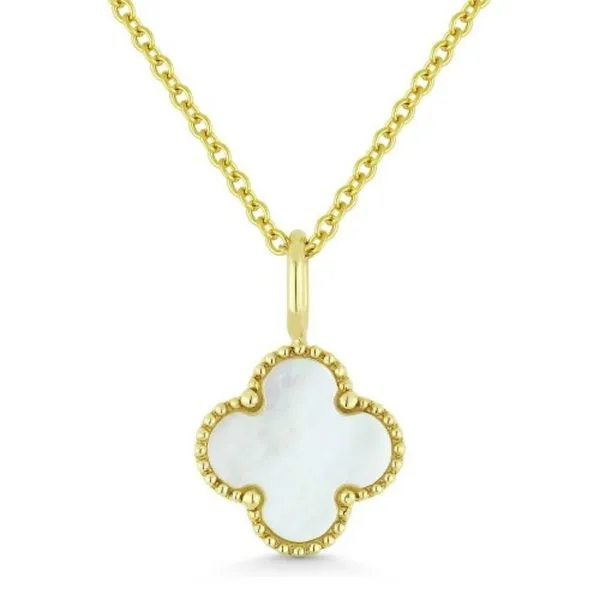 Mother of Pearl Clover Pendant Baxter's Fine Jewelry Warwick, RI