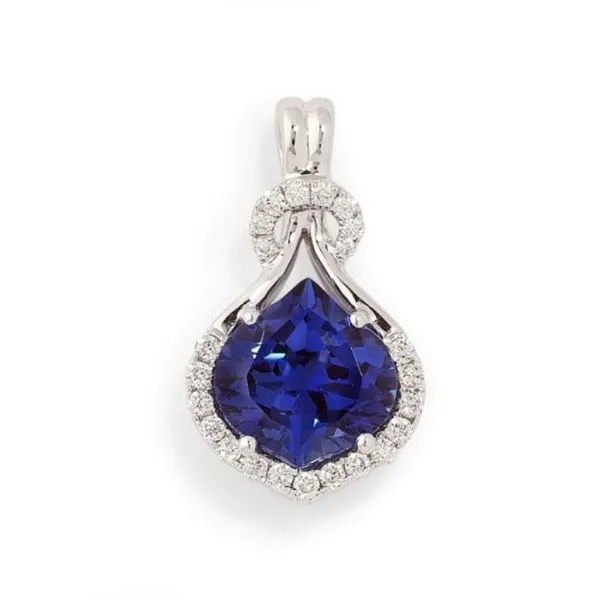 Blue Sapphire Pendant Baxter's Fine Jewelry Warwick, RI