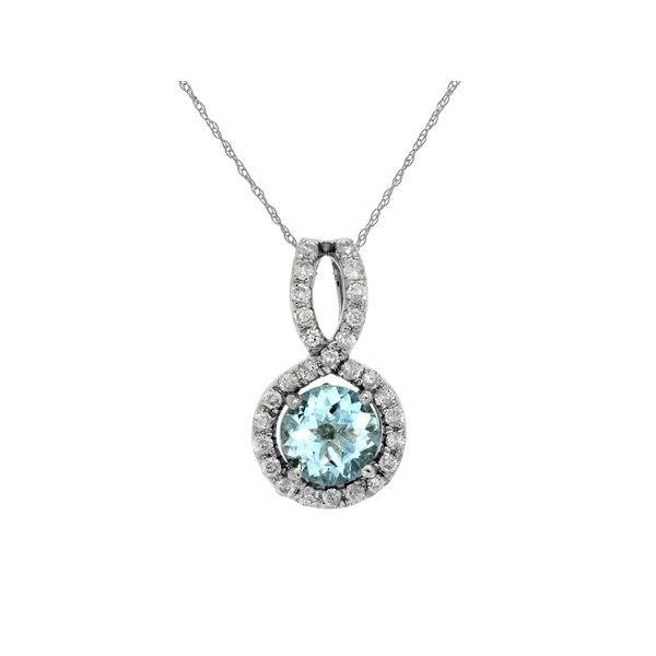 Aquamarine and Diamond Necklace Baxter's Fine Jewelry Warwick, RI