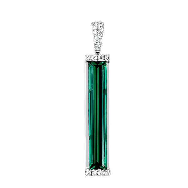 Lab Created Emerald Pendant Baxter's Fine Jewelry Warwick, RI