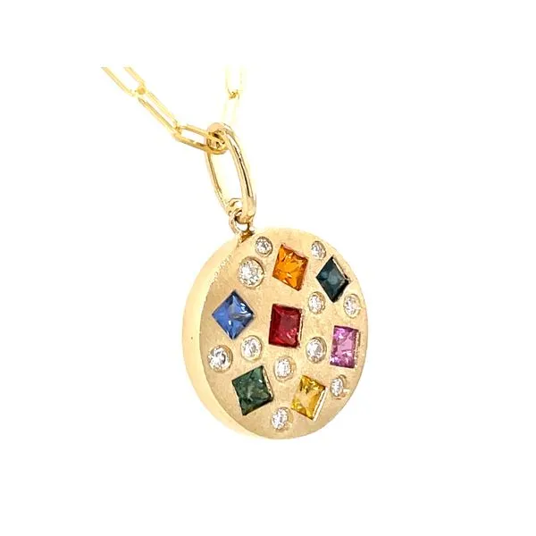 Rainbow Sapphire Pendant