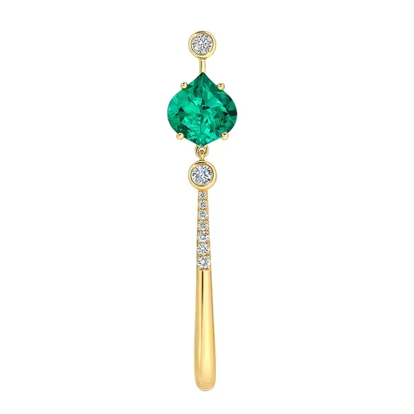 Lab Created Emerald Pendant Baxter's Fine Jewelry Warwick, RI
