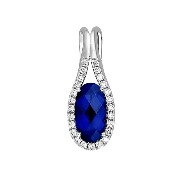 Lab Created Blue Sapphire Pendant