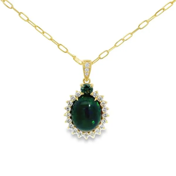Black Opal Pendant Image 3 Baxter's Fine Jewelry Warwick, RI