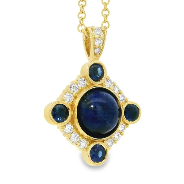 Lapis and Diamond Pendant thumb image 2