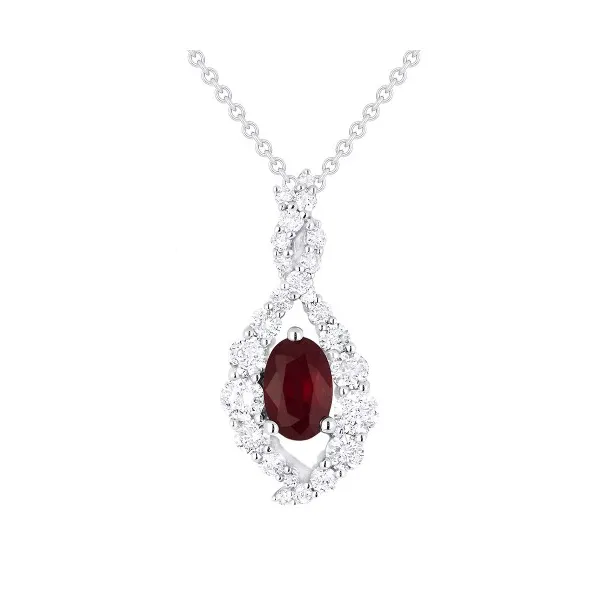 Ruby and Diamond Pendant Baxter's Fine Jewelry Warwick, RI