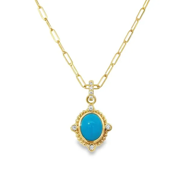 Oval Turquoise Necklace