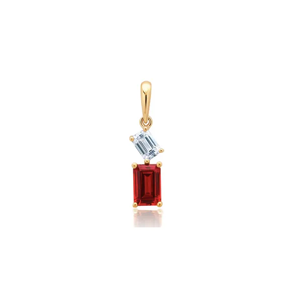 Lab Grown Ruby Pendant Baxter's Fine Jewelry Warwick, RI