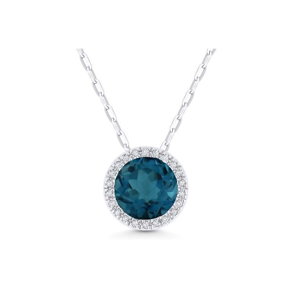 London Blue Topaz Pendant Baxter's Fine Jewelry Warwick, RI