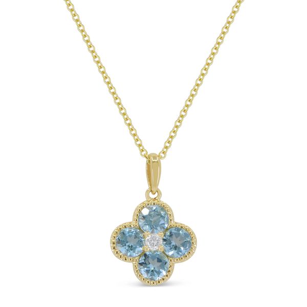 Blue Topaz and Diamond Pendant Baxter's Fine Jewelry Warwick, RI