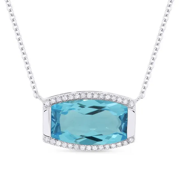 Swiss Blue Topaz Pendant Baxter's Fine Jewelry Warwick, RI