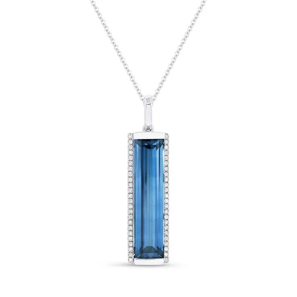 Swiss Blue Topaz Pendant Baxter's Fine Jewelry Warwick, RI