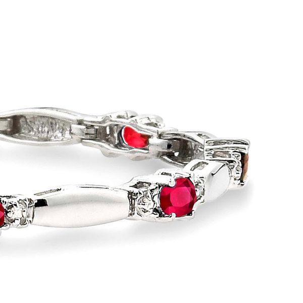 Oval Ruby Bracelet Image 2 Baxter's Fine Jewelry Warwick, RI