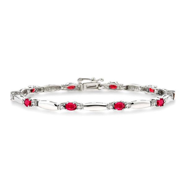 Oval Ruby Bracelet Baxter's Fine Jewelry Warwick, RI