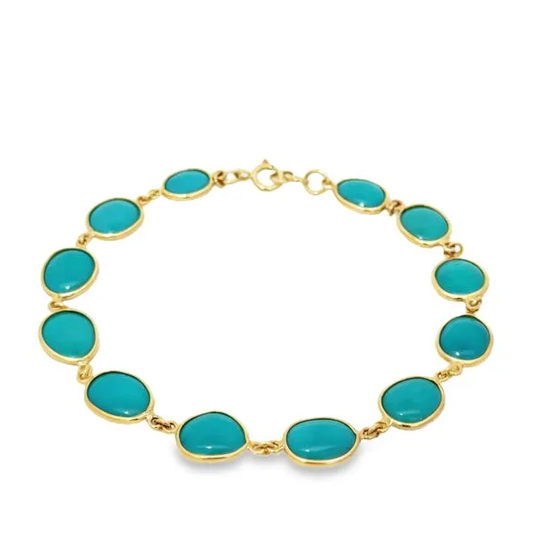 Bezel Turquoise Bracelet