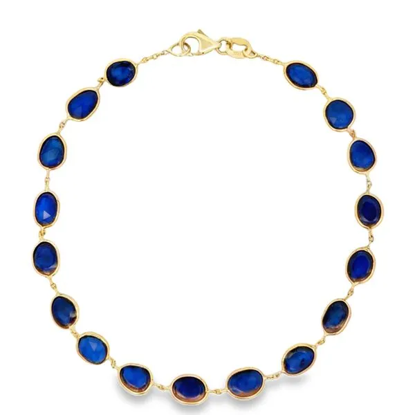 Blue Sapphire Bracelet Image 2 Baxter's Fine Jewelry Warwick, RI
