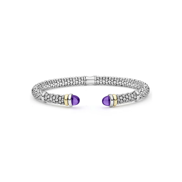 Two-Tone Amethyst Versa Torque Bracelet | 5mm Baxter's Fine Jewelry Warwick, RI