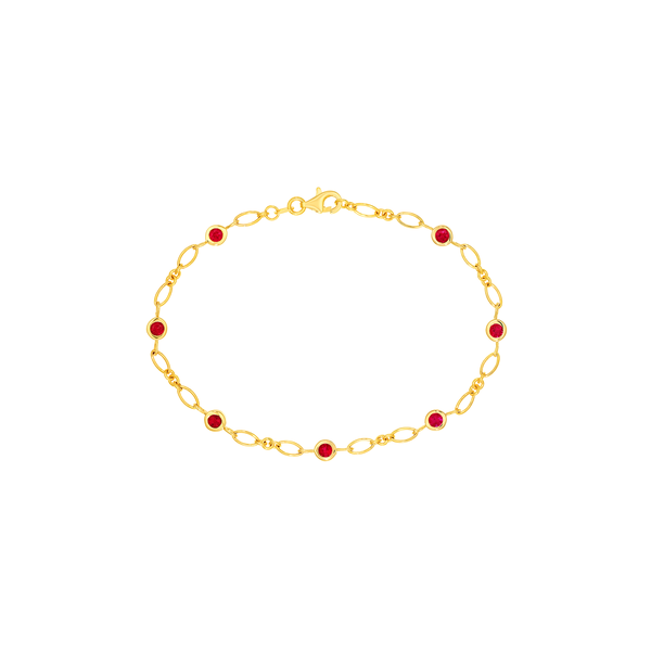 Ruby Station 3+1 Oval Chain Bracelet Baxter's Fine Jewelry Warwick, RI
