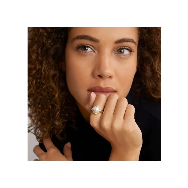 Pearl Diamond Ring