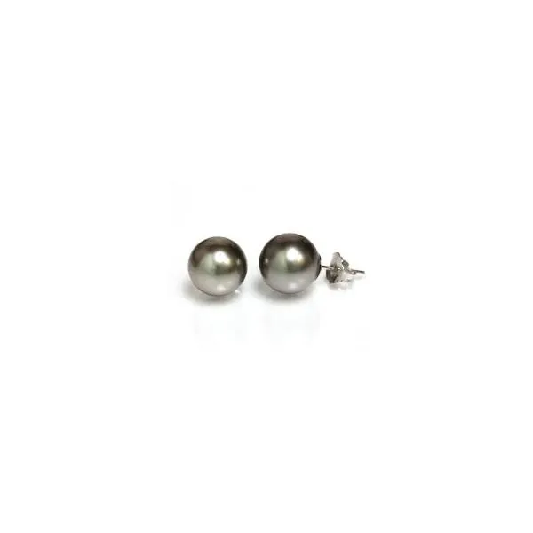 10-11mm Tahitian Pearl Stud Earrings Baxter's Fine Jewelry Warwick, RI