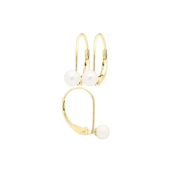 Pearl Leverback Earrings Baxter's Fine Jewelry Warwick, RI