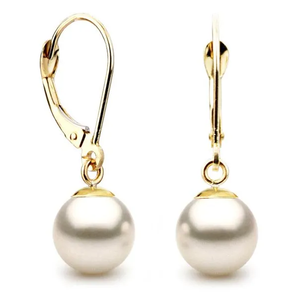 Pearl Lever Back Earrings Baxter's Fine Jewelry Warwick, RI