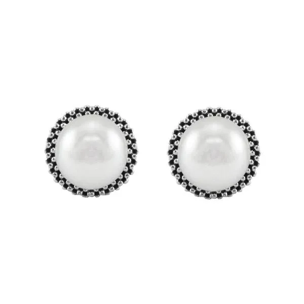 Pearl Caviar Stud Earrings thumb image 2