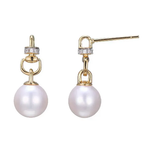 Sterling Silver Pearl Drop Earrings Baxter's Fine Jewelry Warwick, RI