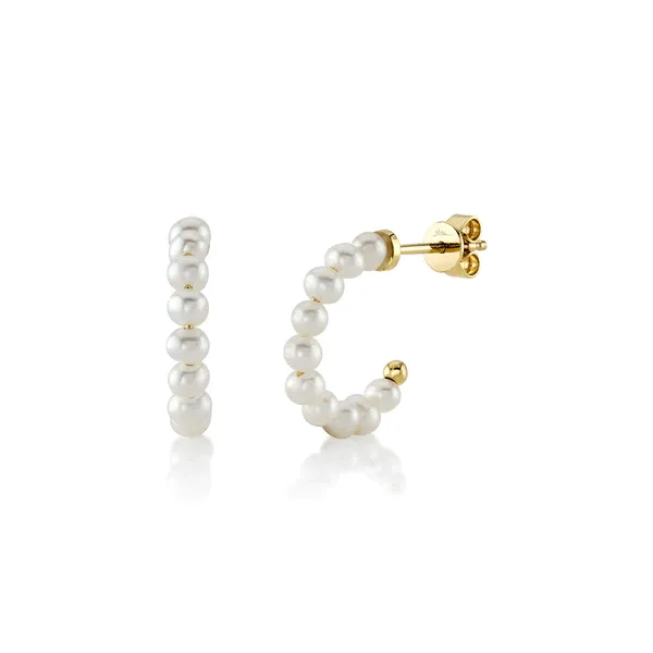 Pearl Hoops Baxter's Fine Jewelry Warwick, RI