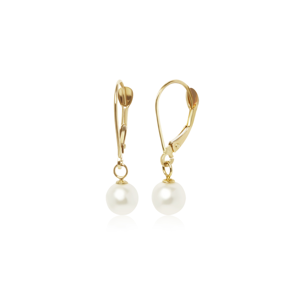 14k Pearl Drop Earrings Baxter's Fine Jewelry Warwick, RI