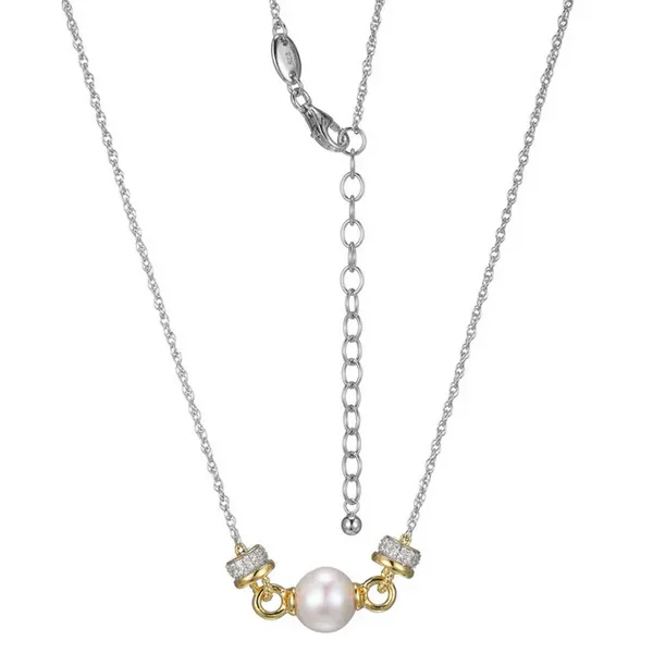 Pearl and CZ Pendant Baxter's Fine Jewelry Warwick, RI