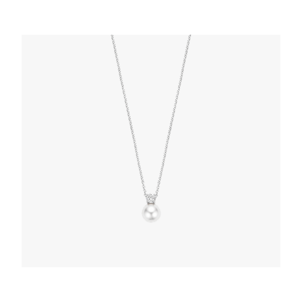 Zirconia Pearl Necklace Baxter's Fine Jewelry Warwick, RI