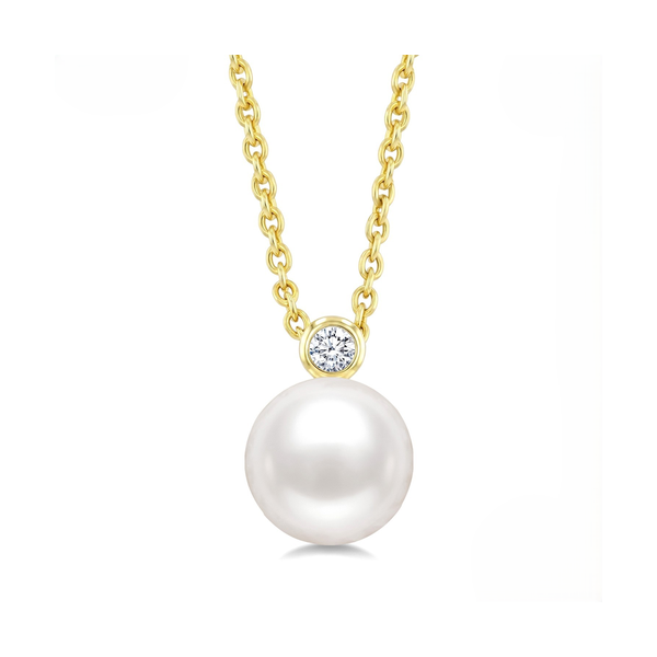 Pearl & Diamond Pendant Baxter's Fine Jewelry Warwick, RI