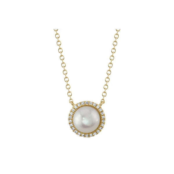 Diamond & Cultured Pearl Necklace Baxter's Fine Jewelry Warwick, RI