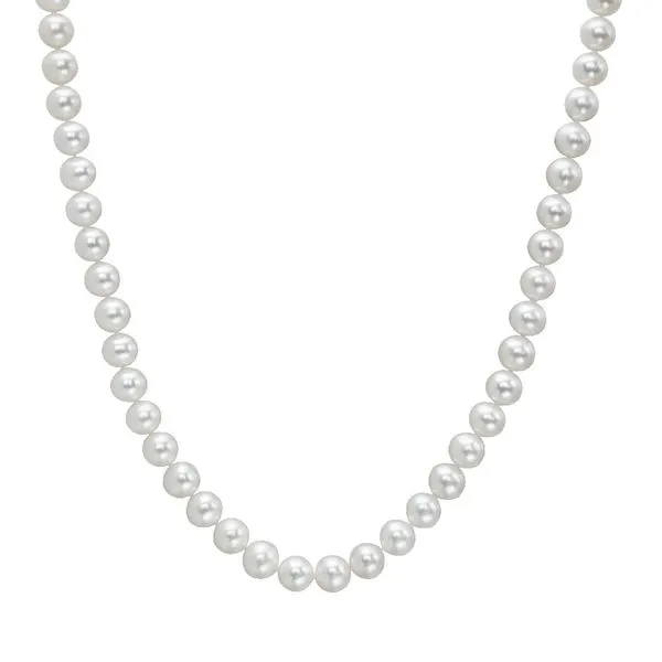 8-8.5 mm White Pearl Strand Necklace thumb image 1