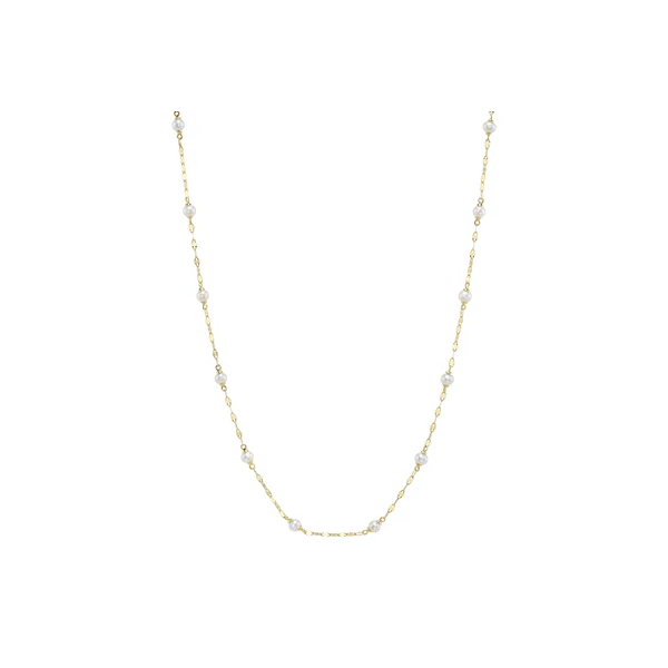 Cultured Pearl Sparkle Chain Necklace Baxter's Fine Jewelry Warwick, RI