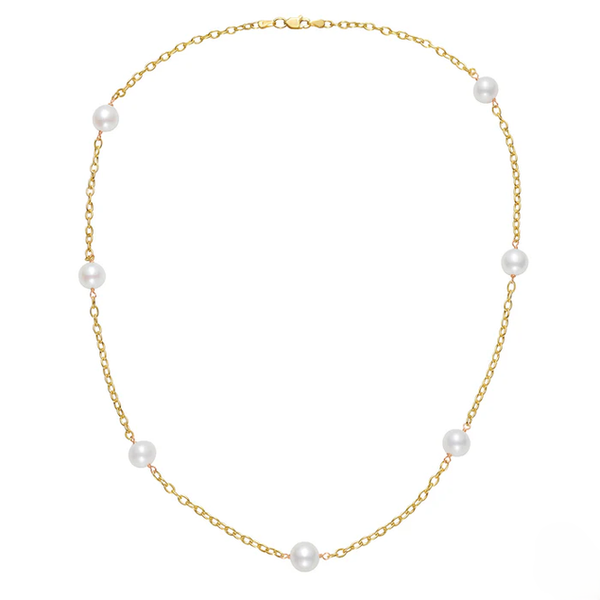 Tin Cup Pearl Necklace Baxter's Fine Jewelry Warwick, RI