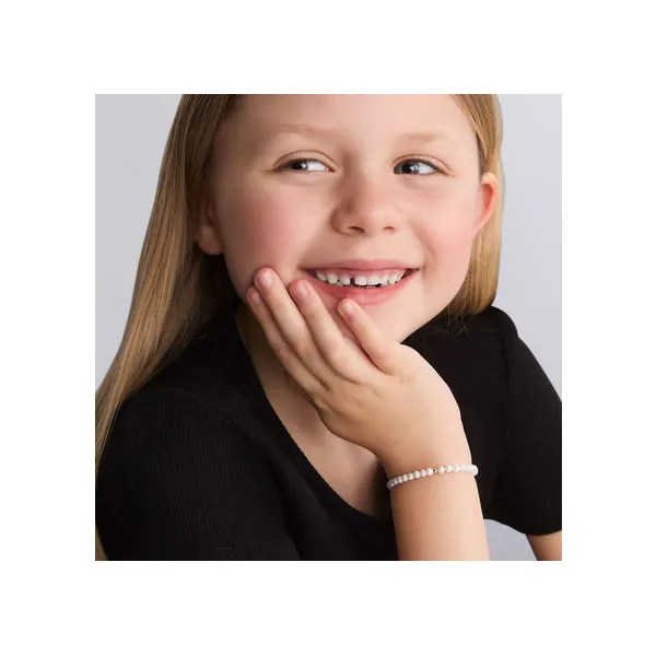 Childs First Gold Station Pearl Bracelet Image 2 Baxter's Fine Jewelry Warwick, RI