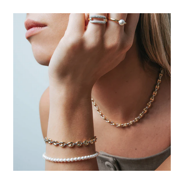 Thin Pearl Bracelet Image 2 Baxter's Fine Jewelry Warwick, RI