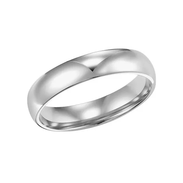 14K White Gold 4mm Wedding Band Baxter's Fine Jewelry Warwick, RI