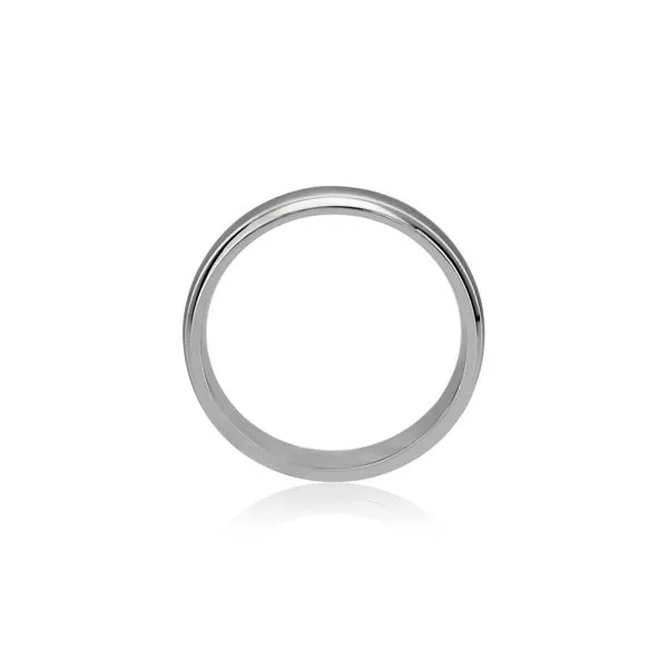 Classic Brushed and Bright Finish Combination Men's Ring thumb image 3
