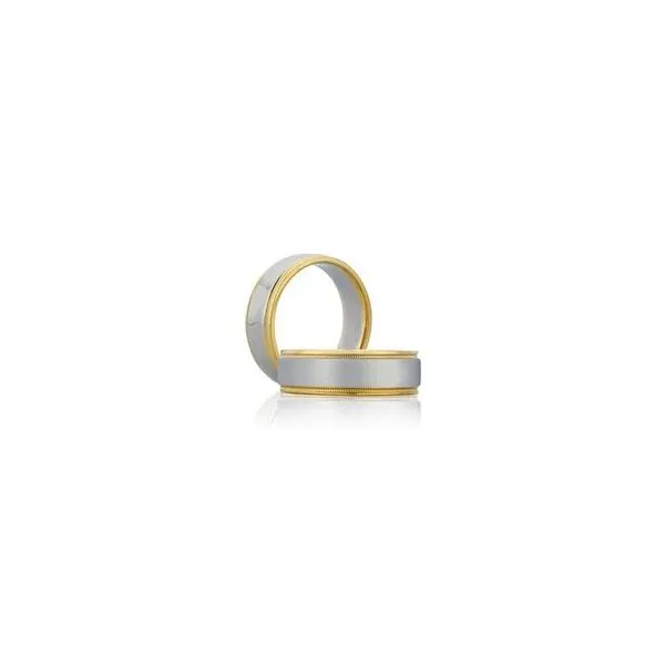 Men's Two-Tone Wedding Ring thumb image 1