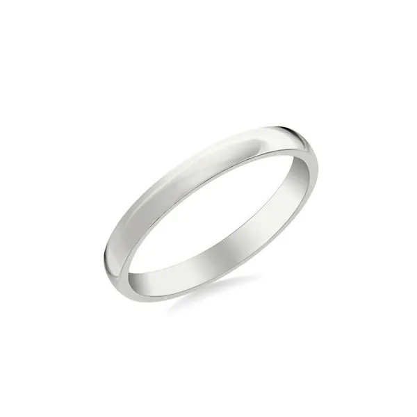 Platinum 4mm Low Dome European Comfort Fit Band