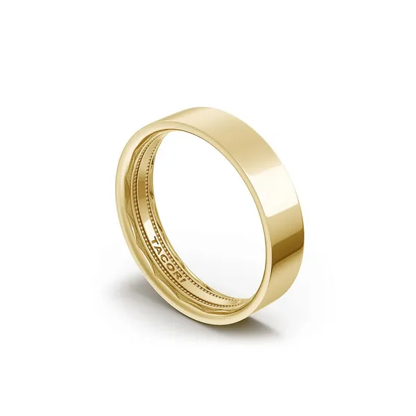 Classic Flat in High Polish Finish Wedding Band Image 2 Baxter's Fine Jewelry Warwick, RI