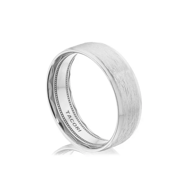 Classic Bevel Edge in Brushed Finish Wedding Band