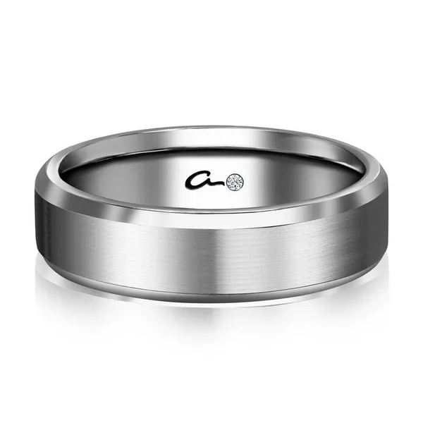 Mens 8mm Beveled Band Baxter's Fine Jewelry Warwick, RI