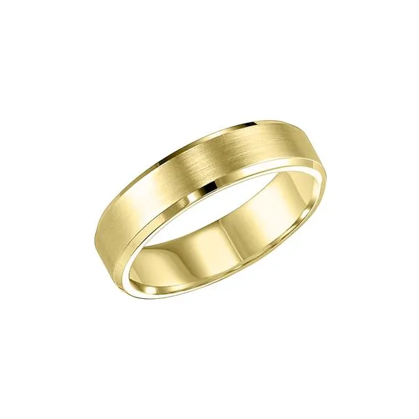 Gold Beveled Edge Band Baxter's Fine Jewelry Warwick, RI