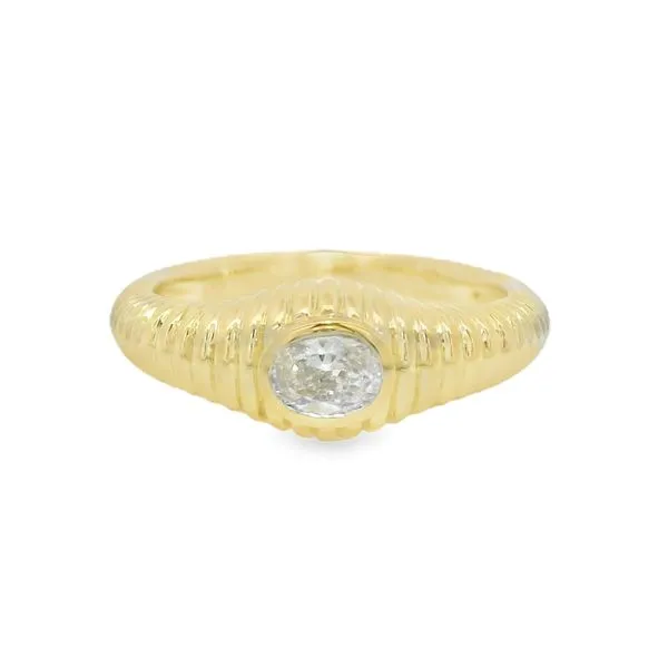 Ribbed Fashion Ring