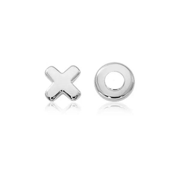 White Gold Hug & Kiss Stud Earrings Baxter's Fine Jewelry Warwick, RI