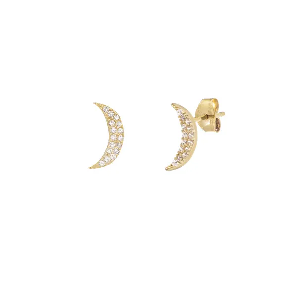 Gold Moon Earrings Baxter's Fine Jewelry Warwick, RI